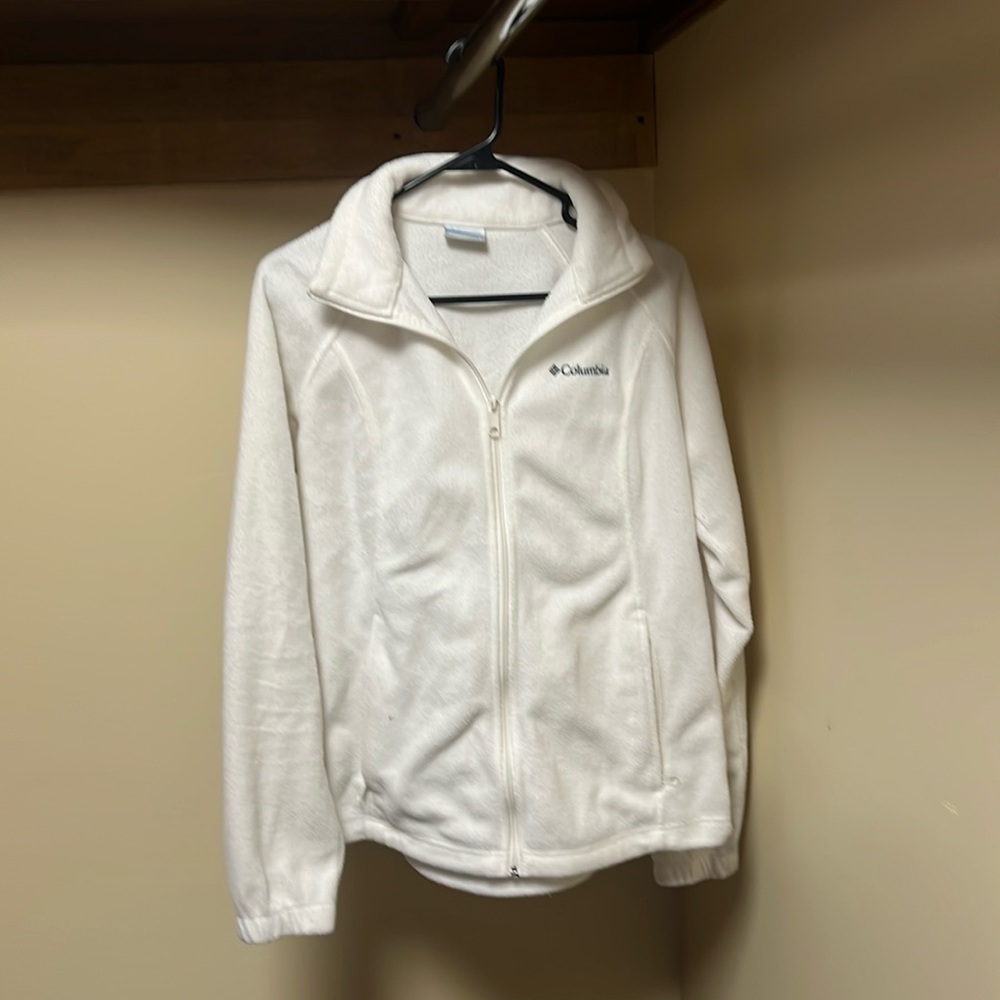 Women’s White Columbia Jacket Size Large